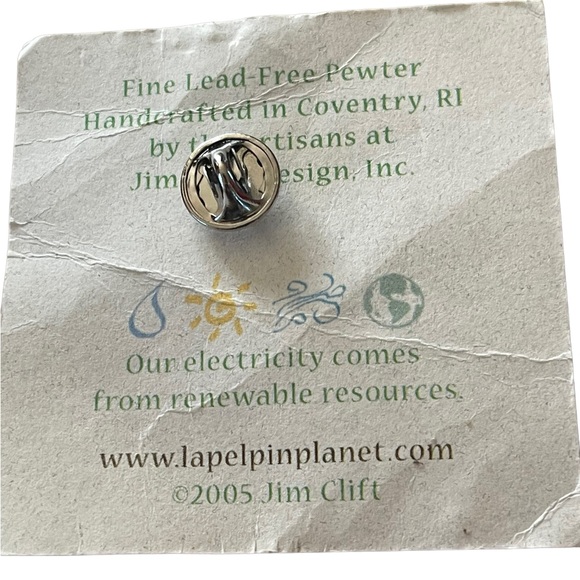 Canadian Goose Pewter Lapel Pin  2005 Jim Clift New On Original Card Tie Pin - Picture 3 of 5